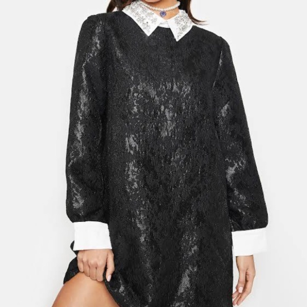 Sister Jane Figure Jacquard Mini Dress